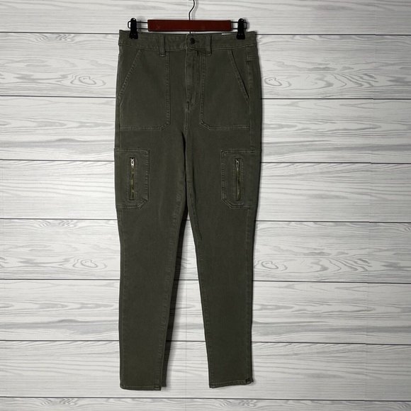 American Eagle Outfitters Pants - American Eagle High Rise Jegging 360 Next Level Stretch Olive Skinny Pants SZ 8